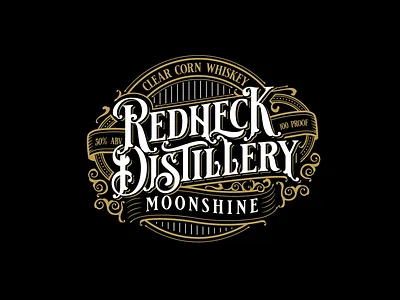 Distillery logo badge brand identity branding design distillery emblem graphicdesign illustration logo logodesign moonshine redneck vector vintage vintage logo