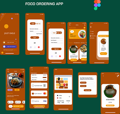 A mobile food app redesign.