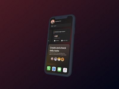 Bored at 2 in the morning. 3d darkmode design dribbble glasseffect shadows ui