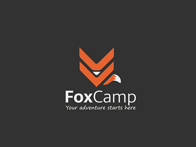 Foxcamp - Logo animation aftereffects animation branding fox logo logo animation logo reveal motion motion graphics vector