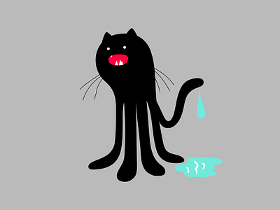 snagglepus branding cartoon cat character design github illustration mascot monster octocat octopus tech water