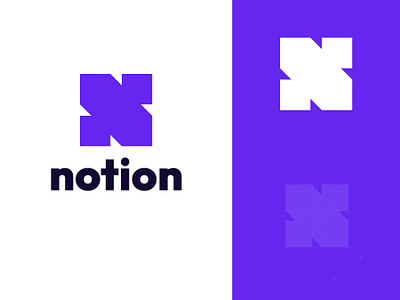 Notion Logo ( N logo ) brand visualization branding design graphic design illustration letter n logo logo design logo letter n n letter logo n logo n logo design notion logo ( n logo ) rich technologies vector