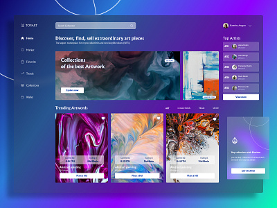 NFT Dashboard design illustration logo mobile app mobile ui ui design uidesign ux design uxdesign uxui