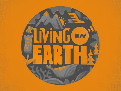 Living on Earth branding handrawn illustration texture