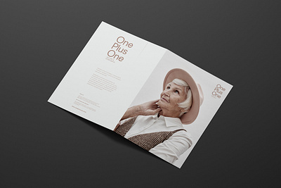 Brochure Design One Plus One bookcover brand identity branding brochure cover design dribbble flyer graphic design logo photoshop template webbanner