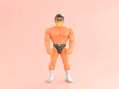 muscle guy 3d arnold arnold render body bodybuilder c4d fitness gay guy handsome hunk man muscle naked nike underwear