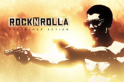 Rock-N-Rolla Photoshop Action abstract action atomosphere colors fire flame illustration pack photoeffect photoshop sharp summer templete