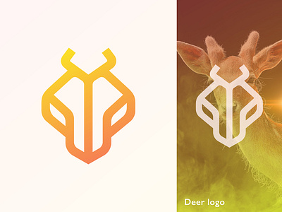 Deer logo abstract agency animal branding concept creative cute logo deer design flat logo illustration line art logo logo design logo designer minimal minimalist modern logo tech brand wolf