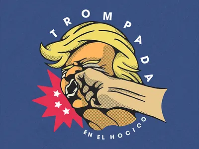 Orange display of power digital donald trump illustration in your face orange man pantera photoshop punch trump usa vulgar display of power wacom