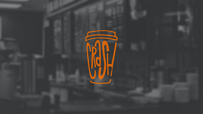 Crush is a youth coffee shop coffee maker, meeting and lecture s branding coffee design graphic design logo