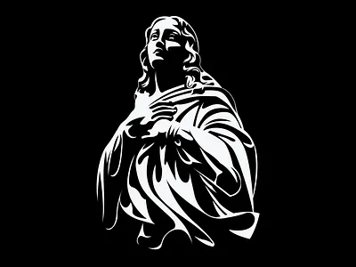 Virgin Mary design icon icon set icons illustration line logo vector