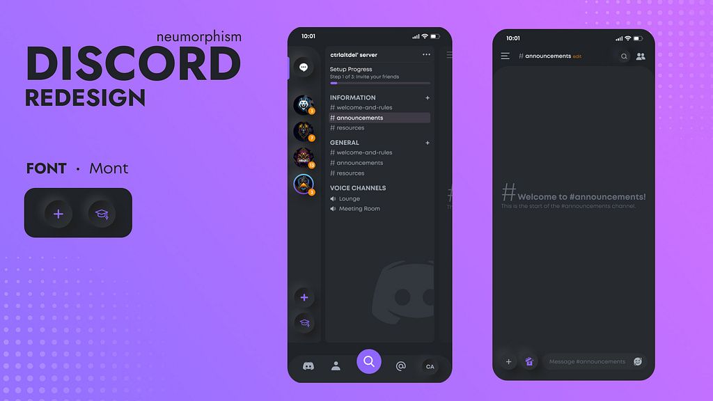 Discord Redesign by Ana-Maria Filimon on Dribbble