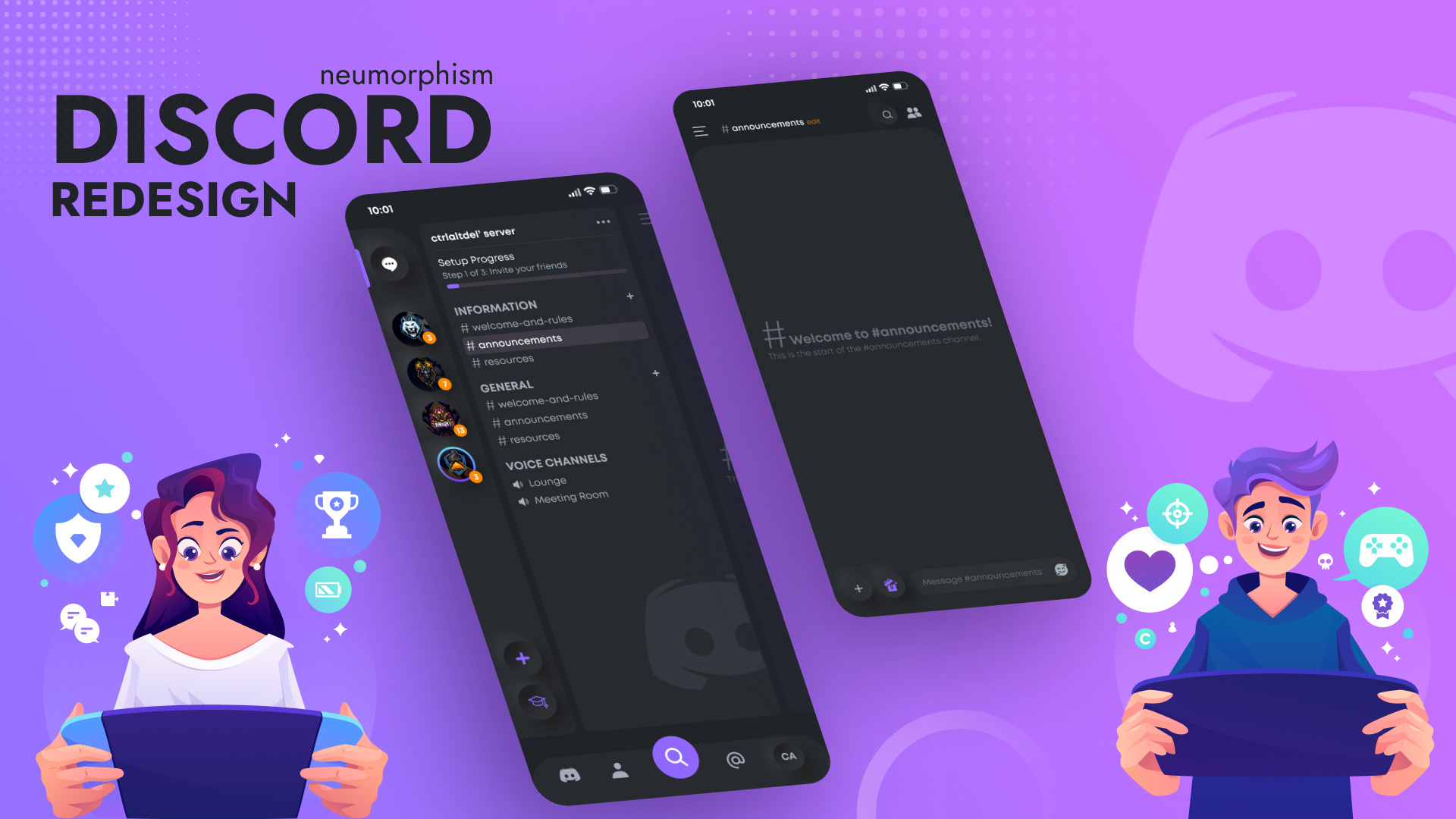 Discord Redesign by Ana-Maria Filimon on Dribbble