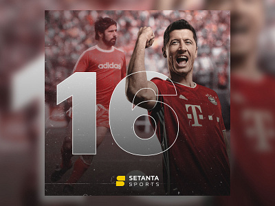 Lewanodwski, Muller adobe adobe photoshop adobephotoshop bayern bundesliga creative design football german goal lewandowski muller new old poster record sport