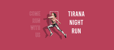 Tirana Night Run Poster & Logo (teaser) design logo