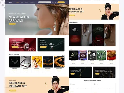 Jewellery Website Design app branding design graphic design icon illustration jewellery website design logo motion graphics typography ui ux vector website