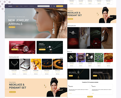 Jewellery Website Design app branding design graphic design icon illustration jewellery website design logo motion graphics typography ui ux vector website