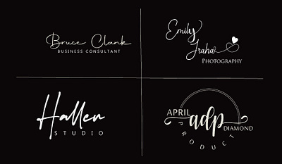 Eye Catching Modern Signature Logo autograph branding caligraphy logo cursive signature logo viral