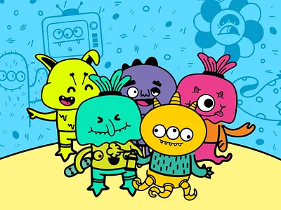 Monster for UI Design branding design illustration illustration design illustrations illustrations／ui illustrator logo ui ux