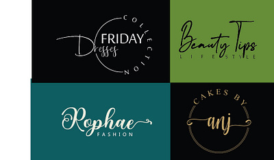 Unique Eye Catching Modern Signature Logo autograph branding calligraphy logo cursive signature logo