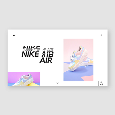 Nike Air design flat graphic design nike ui uiux ux web webdesign website websitedesign