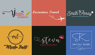 Unique, Eye Catching, Modern Signature Logo autograph branding calligraphy logo cursive professional signature logo