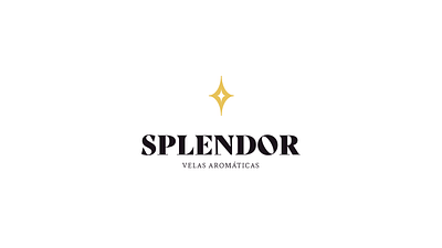 Splendor - Scented candles brand identify branding graphic design logo packing