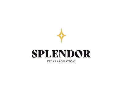 Splendor - Scented candles brand identify branding graphic design logo packing