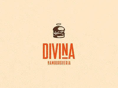 Divina - Burger Brand brand identify branding design graphic design illustration logo packing typography