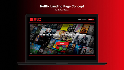 DailyUI Challenge 003 - Landing Page 100 days challenge dailyui design landing page netflix ui ui challenge ux web website