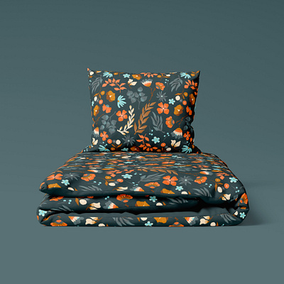 Floral digital seamless pattern in autumn colors design fabrics flowers pattern seamless pattern