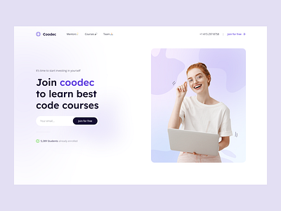 Web Design: Online Courses Landing page code courses hero page home page homepage landing landing page landingpage site web design web page web site website