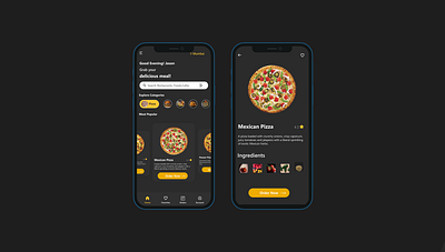 Food Delivery App app application branding design food food app graphic design illustration illustrator logo music ui ux vector