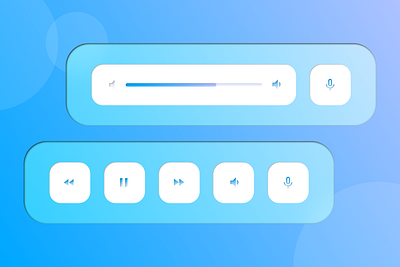 Media Player animation controls design experience gradient interface media neumorphic player ui uiux user user experience user interface ux uxui