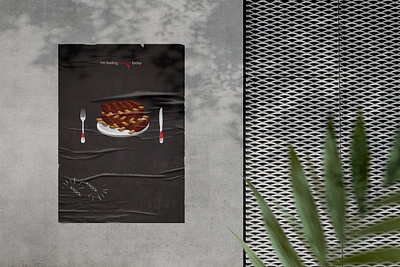 Minimalistic poster design illustration
