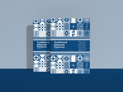 Traditional Albanian Patterns book cover idea design illustration