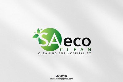 Sa Eco Clean Logo Design. agency logo branding brochure business card design clothing brand logo design design fitness logo flyer design graphic design gym logo illustration logo minimal plumbing real estate real estate logo design travel logo vector yoga