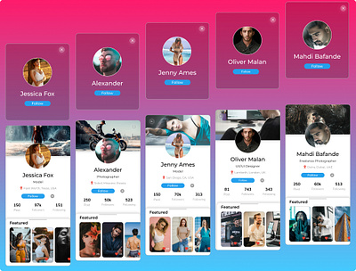 User Profile Day006 adobexd appdesign behance branding creative dailyui design dribbble figma graphic design illustration instagram productdesign profilepage ui uiux userexperience userinterface userprofile ux
