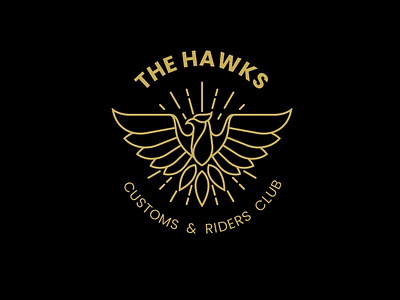 Logo Design For The Hawks bikers bikers club brand brand enhancing brand identity brand image building branding company branding company logo design designing graphic design graphic designer graphics illustration logo logo design logo designer logo making visual identity