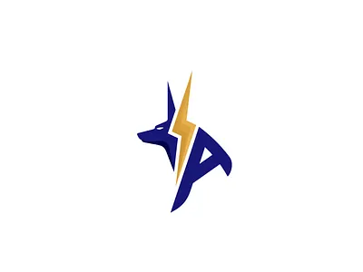 Anubis power anubis branding creative design electric electronic logo power simple system
