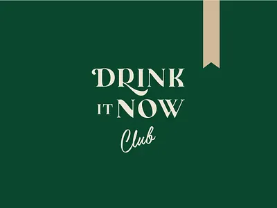 Drink it now – Brand identify brand brand identify branding graphic design logo