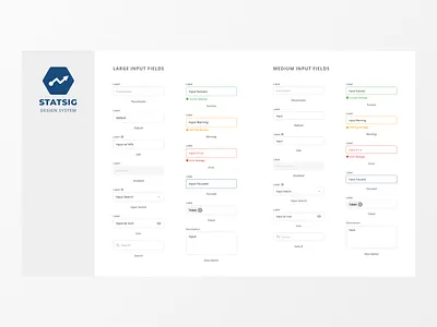 Input Field Variations app b2b data design design system dropdown field input status tool ui ux
