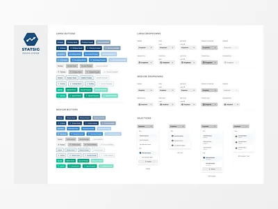 Buttons & Dropdown Selectors b2b button calendar components data design system dropdown notification system ui
