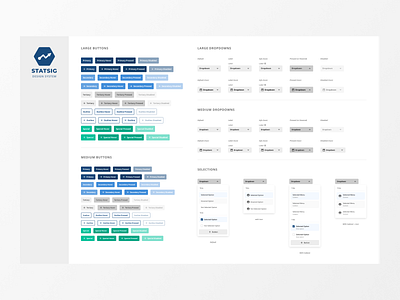 Buttons & Dropdown Selectors b2b button calendar components data design system dropdown notification system ui