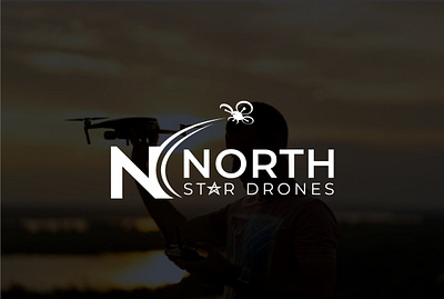 NORTH STAR DRONES airfly camera cameradrone creative design customlogo drone dronelogo drones flight fly flylogo logo design logomaker logotype minimalist logo modren logo plugin professional logo unique logo unite state