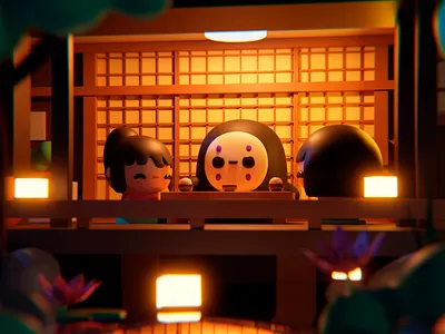 VDI September: Studio Ghibli 3d blender creative cute cycles environment fanart ghibli illustration inspiration