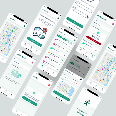 Sport.bp mobile app UI design app branding design graphic design illustration logo prototype sport ui uidesign ux uxdesign