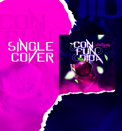Single Cover, Confundida design graphic design typography