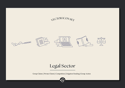 Vector Icon Set - Legal Sector 1 brand identity branding design graphic design icon set icons illustration vector