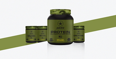 Army Supplements Label Design branding design graphic design illustration logo typography web
